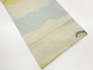 よろけ横段模様織出し袋帯